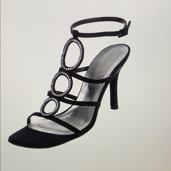 STUART WEITZMAN Canvas Caged Sandals - Picture 2 of 5